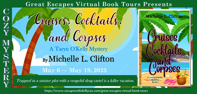 Great Escapes Book Tour for Cruises, Cocktails, and Corpses